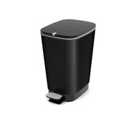 Kis Chic Pattumiera M - Pattumiera Decorata A Pedale Con Secchio Interno Per Sacchetto Da 35 Lt - 26,5X40,5X45H Black