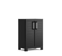 Keter Detroit, Mobile basso in plastica, nero, 65 x 45 x 97 cm