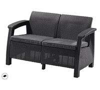 Keter Divano da giardino a 2 posti Corfu - Antracite