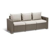 CALIFORNIA SOFA 3 SEATER Con Cuscini Seduta-Schienale 198x68x71,5h Cappuccino