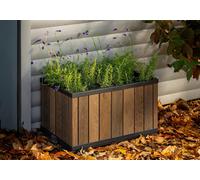 KETER DONICZKA DECO RECTANGLE PLANTER ASHWOOD
