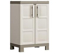 Keter Excellence - Armadio basso per garage, 97 cm, compatto, pratico, per ottimizzare lo spazio di archiviazione, colore: beige talpa