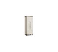 Armadio Keter "Excellence" 2 ante in resina grigio,4 mensole, 65x45x182 cm