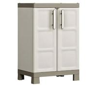 Keter Armadio Basso Excellence, 2 Ripiani Regolabili, Beige/Tortora, 65x45x97 H Cm