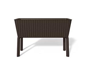 Keter - Fioriera Splendor Marrone 114x49,3x75,7 Centimetri