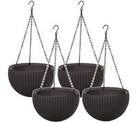 Keter Hanging Sphere Planter 4 pezzi marrone Ø35 cm 22 cm