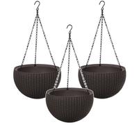 Keter Hanging Sphere Planter marrone - set 3 vasi sospesi 35 cm