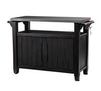 Keter - Mobile Barbecue Grande da Giardino, Colore Marrone, 54 x 123,7 x 90 cm, 2017