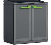 KETER MOBY RECYCLING ARMADIO PER LA RACCOLTA DIFFERENZIATA A 3 SCOMPARTI GRIGIO