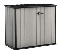 Keter Armadio Porta Attrezzi da Esterno Patio Store, Ideale per il Giardino, Grigio, 139,5x77x120H cm, 1000 L