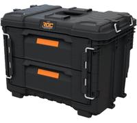 Keter Pro Gear XL - Cassetta degli attrezzi con 2 cassetti, 56 x 37 x 41 cm, colore: Nero