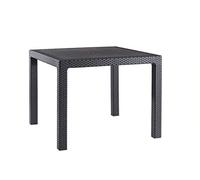 KETER TAVOLO MELODY 94 QUADRATO POLIRATTAN 94X94X74H MARRONE TAVOLINO GIARDINO