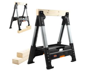 Keter ROC Lumber Jack, cavalletto per sega, 1 pezzo cavalletto di supporto