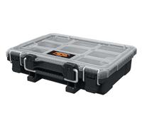 Keter ROC Pro Gear Heay Duty Half Organizer, 25 anni di garanzia, contenitori rimovibili, impilabile, leggero, durevole, resistente all'acqua IP65, nero