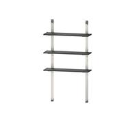 Keter Scaffale per Casetta da Giardino 100 cm, Realizzato in Metallo, 3 Ripiani Regolabili in Altezza, Portata Massima 30 kg per Ripiano, Compatibile con Casette, 70x30 cm