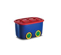 Keter scatola giochi per bambini con ruote Funny Box L - 58X38,5X32H Arlecchino