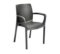 Keter sedia Bali in rattan, graffite