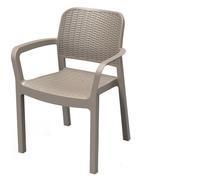 Keter Sedia Da Esterno Samanna 58x53x83cm Color Cappuccino In Resina