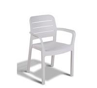 Sedia Keter Tisara con braccioli bianco
