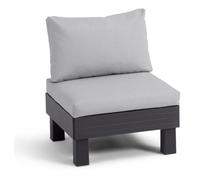 Keter Set Divanetto Poltrona da Giardino Elements + Cuscino Grey 65 x 74 x 73 cm