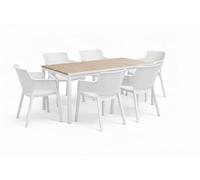 Keter Set Tavolo Porto e Sedie (Grafite, Set Tavolo Porto + 6 sedie Elisa)