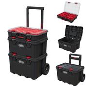 Keter Stack-n-Roll - Sistema modulare per riporre e organizzare gli attrezzi, in resina, 3 pezzi