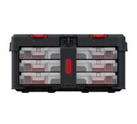 Keter Stack & Roll 253380 - Set di 3 organizer per attrezzi fai da te