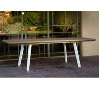 KETER Tavolo Allungabile da Giardino Rettangolare in Resina 160/240x100x74h cm colore Bianco Tortora - Harmony