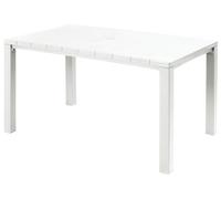 Keter tavolo julie 147x90 bianco in resina giardino