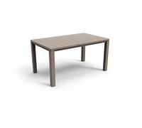 Keter Tavolo da Esterno Julie - Tavolo da Giardino Adatto per 6 Persone 147X90X74,5H - Cappuccino