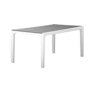 Keter Tavolo da giardino esterno Harmony 160x90x74h Bianco/Cappuccino