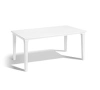 Tavolo Da Giardino In Resina E Struttura Metallo 165x94 Futura Bianco Keter