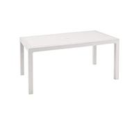 KETER TAVOLO MELODY RESINA RETTANGOLARE EFF. RATTAN POLIRATTAN 160X94X74H BIANCO