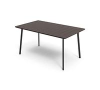 TAVOLO IN RESINA METALEA CM.146X87 BRONZO