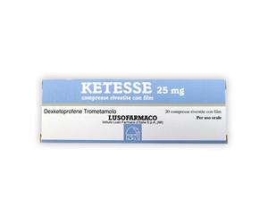 Ketesse 25 mg Dexketoprofene Antidolorifico 20 Compresse Rivestite