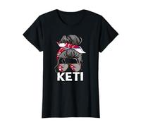 Keti Nepal Girl Chignon capelli disordinato donna nepalese Maglietta