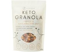 Keto Hana Vaniglia & Rosa Himalyan Sale Keto Granola Keto Dieta Vegana Senza cereali Senza piante Senza latticini A base di zuccheri raffinati Senza glutine 1,1 g Carboidrati netti Cereali per la colazione - 300 gr/0,6 libbre
