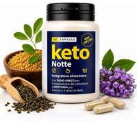 Keto Notte AlohaLabs 60 Capsule Integratore con Griffonia Fieno Greco e Cromo