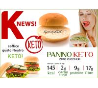 KETO PANINO Line@ da 50g x 4 SOFFICI panini gusto Neutro X DIETA KETOGENICA