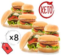 KETO PANINO Proteico Line@ 8 PANINI da 50g ZERO Zuccheri 2 gr CARBO netti
