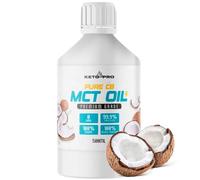 Keto-Pro Olio MCT C8 500 ml | Olio C8 MCT di purezza più elevata al mondo al 99,9% | Adatto per le esigenze alimentari paleo e vegani | Senza glutine | Acido caprillico puro |