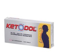 Ketodol 25mg + 200mg 20 compresse