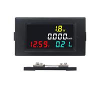 KETOTEK Digitale Amperometro Voltmetro DC 14-600V 50A con 50A Shunt LCD Misuratore di Tensione 4 in 1 Misuratore di Pannello Volt Amp Watt Metro Tester di Corrente di Tensione