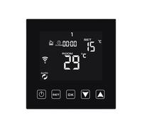KETOTEK Intelligente Termostato WiFi per Caldaia 3A Compatibile con Alexa | Cronotermostato da Parete Tuya/Smart Life APP Controllo Remoto 220V, Montaggio ad Incasso