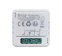 KETOTEK Modulo WiFi Interruttore Relè 1 Gang 16A 220V Compatibile Con Alexa | Modulo Interruttore Luce Intelligente 1 Gang 1 Via/2 Vie Controllo delle Smart Life/Tuya App, È necessario un Filo di Neutro