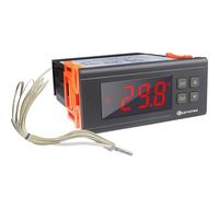 KETOTEK Regolatore di temperatura -30℃~300℃ con sonda, LED Termoregolatore Digitale Termostato Relè Riscaldamento Raffreddamento per Incubatrice Forno 220V 30A