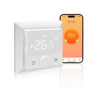 KETOTEK Termostato smart per Caldaia a Gas/Acqua Riscaldamento a Pavimento, Cronotermostato 3A Intelligente, Termostato Ambiente Programmabile Compatibile con Alexa, Smart Life/Tuya Telecomando
