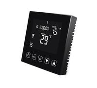 KETOTEK Termostato WiFi Nero per Riscaldamento a Pavimento ad Acqua 3A 220V | Termostato Ambiente Programmabile Compatibile con Alexa, Cronotermostato da Incasso Controllo App Tuya/Smart Life