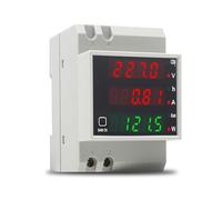 KETOTEK Voltmetro Amperometro Guida DIN Contatore di Corrente Digitale AC80-300V 100A Contatore di Energia Elettrica Monofase, Misuratore di Tensione Potenza Wattmetro