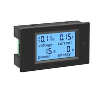 KETOTEK Voltometro Amperometro Digitale da Pannello DC 6.5-100V 100A, Tester Misuratore di Tensione Corrente Potenza Energia Elettrica Volt Ampere Watt Display